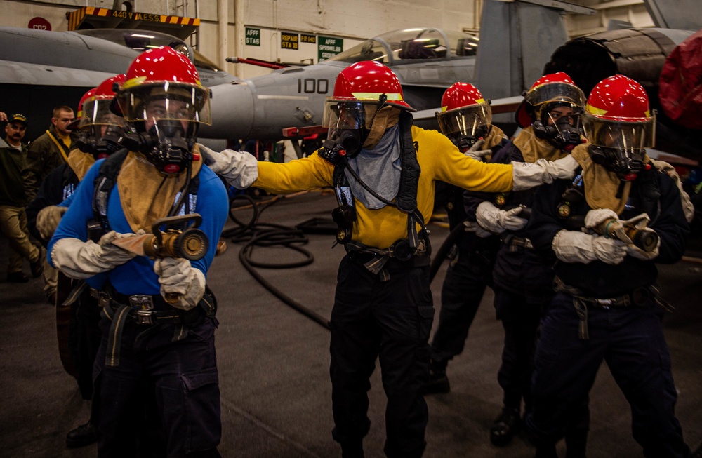 The Harry S. Truman Carrier Strike Group is on a scheduled deployment in the U.S. Sixth Fleet area of operations in support of naval operations to maintain maritime stability and security.