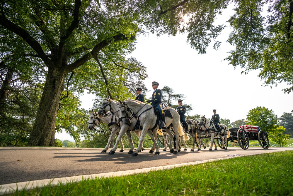 Vice Adm. John Currier Interment Ceremony