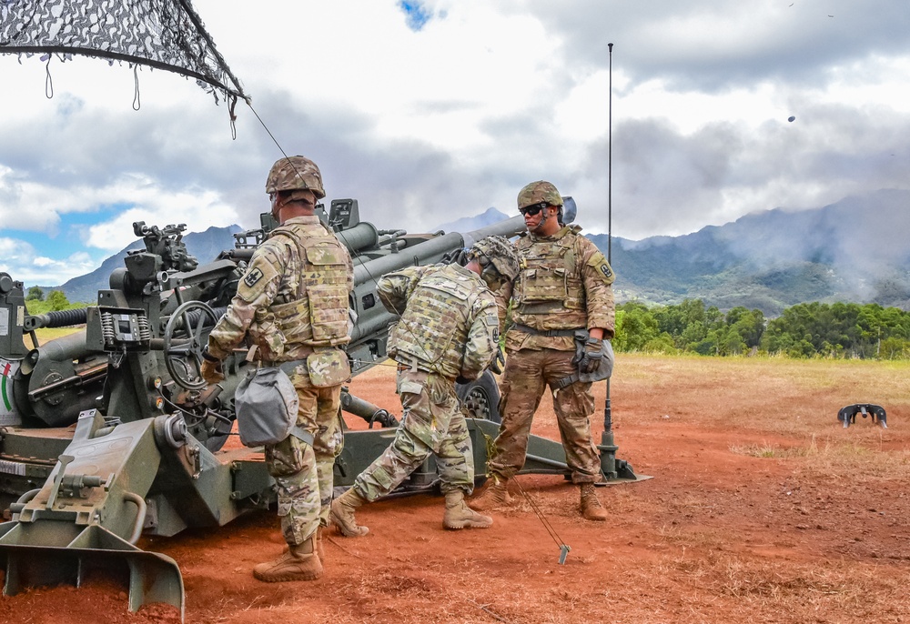 HIARNG King of Battle conduct fire missions