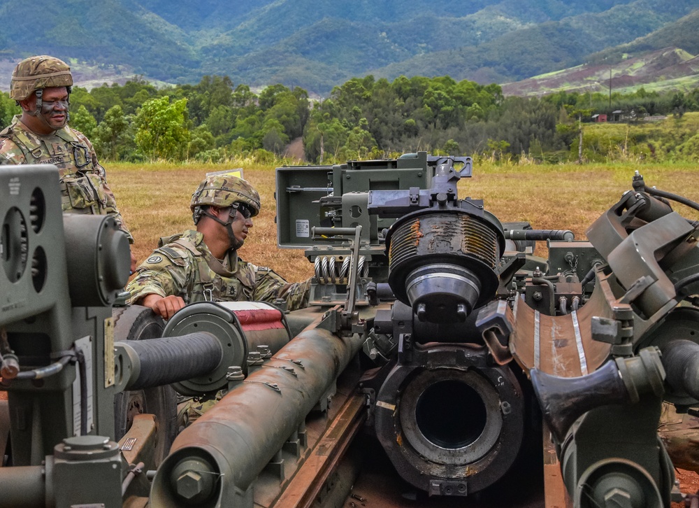 HIARNG King of Battle conduct fire missions