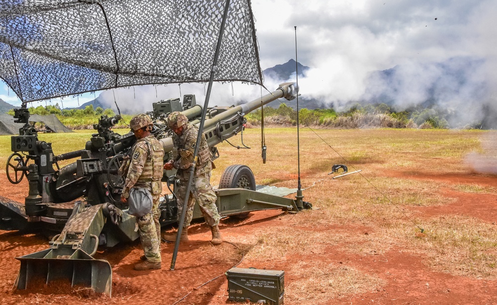 HIARNG King of Battle conduct fire missions