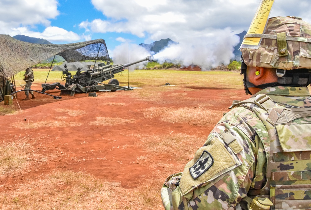 HIARNG King of Battle conduct fire missions