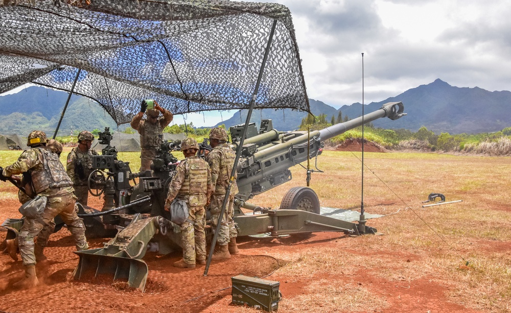 HIARNG King of Battle conduct fire missions