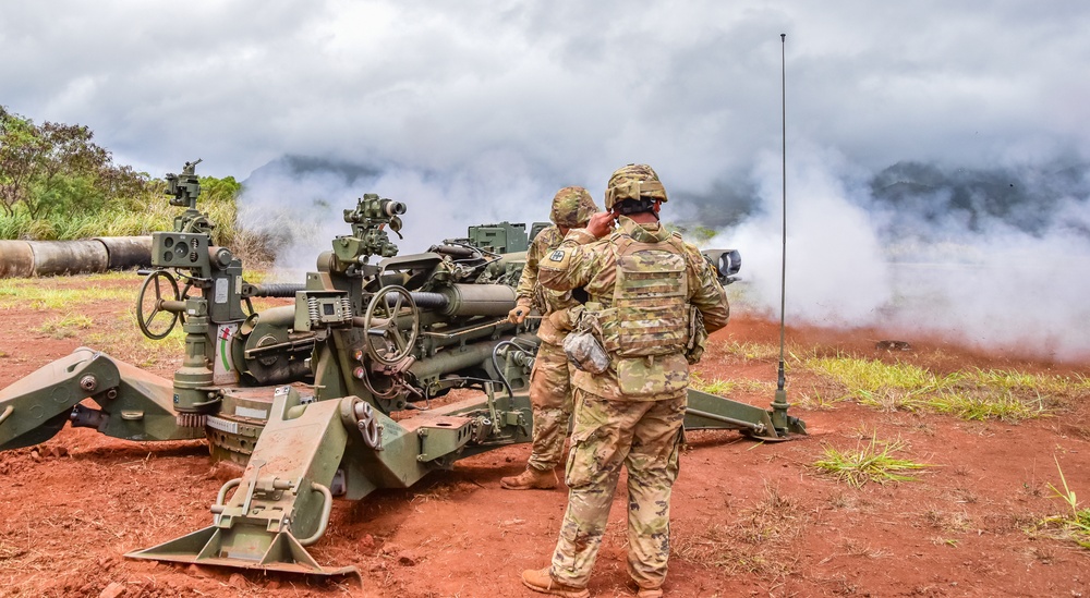 HIARNG King of Battle conduct fire missions
