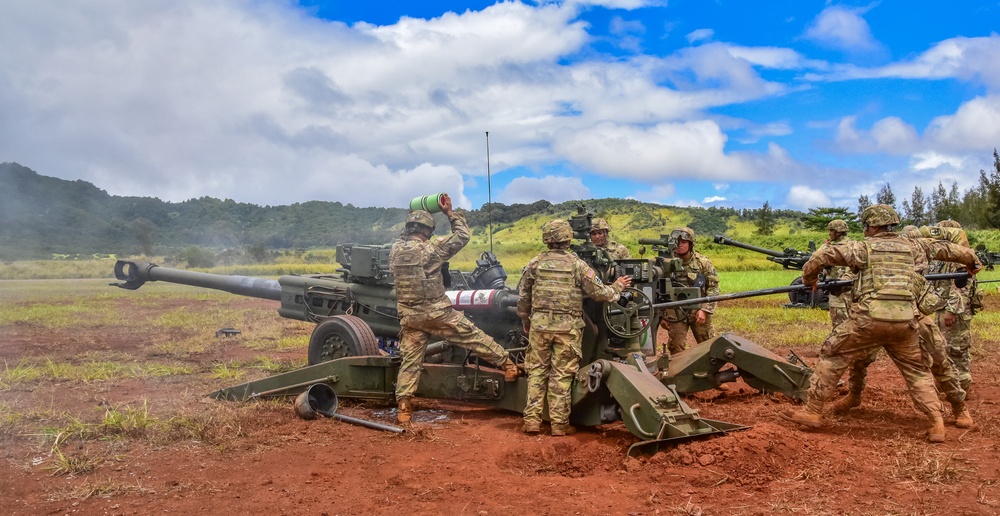 HIARNG King of Battle conduct fire missions