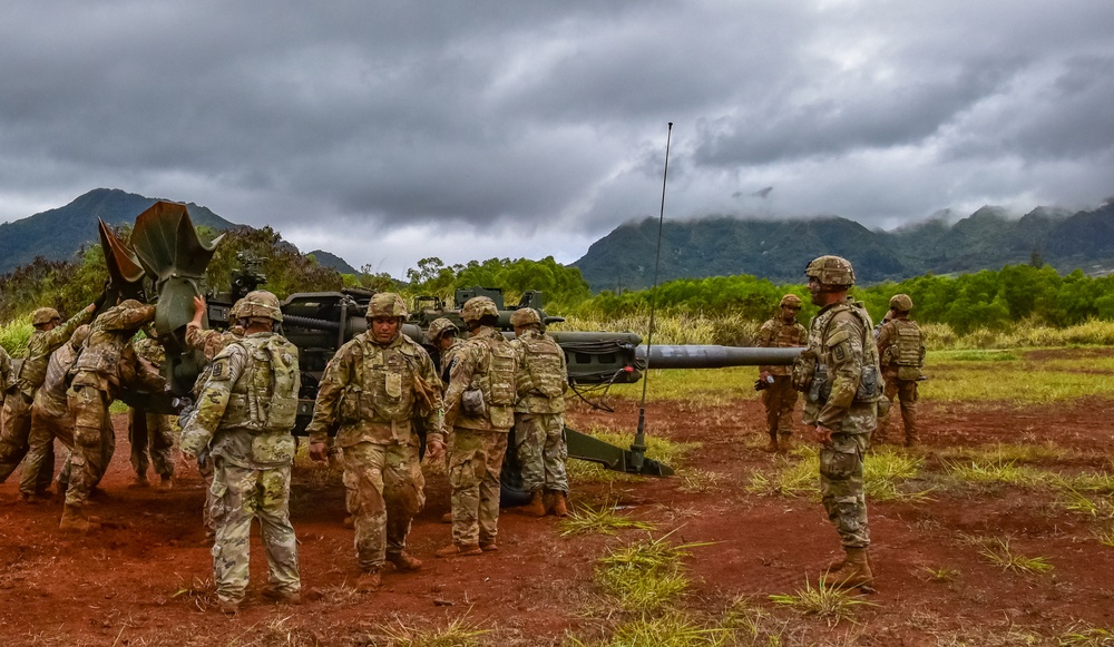 HIARNG King of Battle conduct fire missions