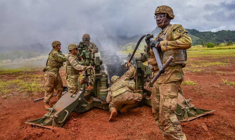 HIARNG King of Battle conduct fire missions