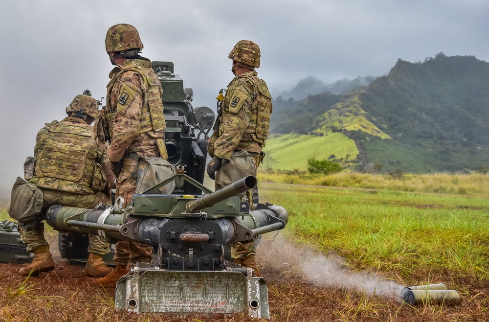 HIARNG King of Battle conduct fire missions