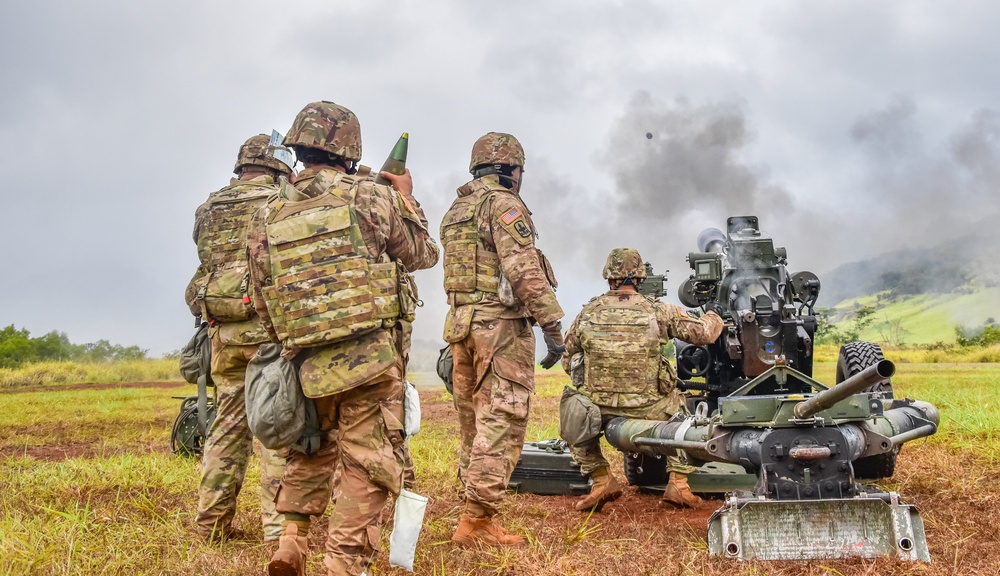 HIARNG King of Battle conduct fire missions