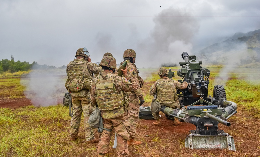 HIARNG King of Battle conduct fire missions