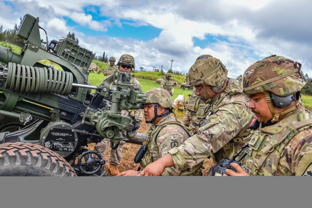 HIARNG King of Battle conduct fire missions
