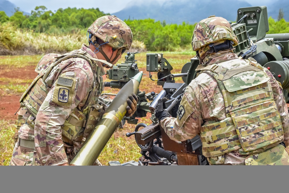 HIARNG King of Battle conduct fire missions