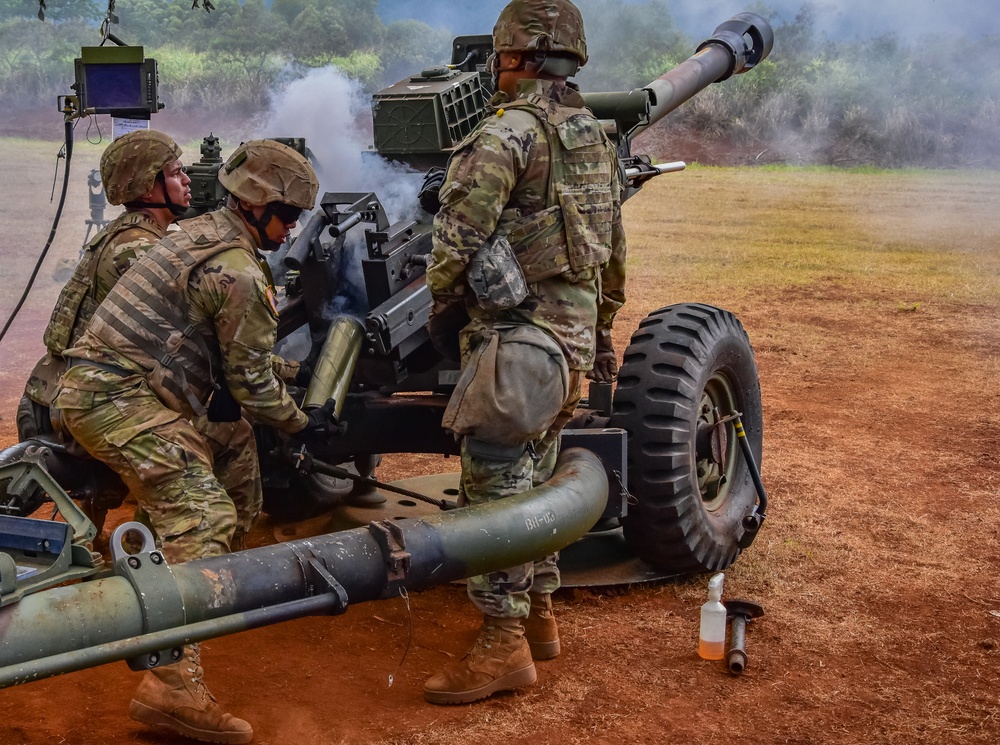 HIARNG King of Battle conduct fire missions