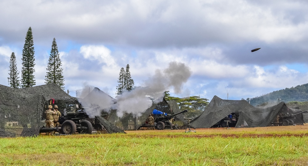 HIARNG King of Battle conduct fire missions