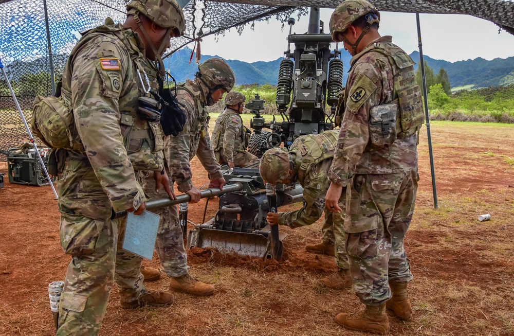 HIARNG King of Battle conduct fire missions