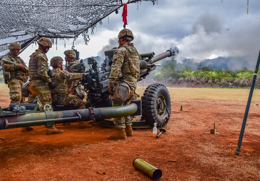 HIARNG King of Battle conduct fire missions