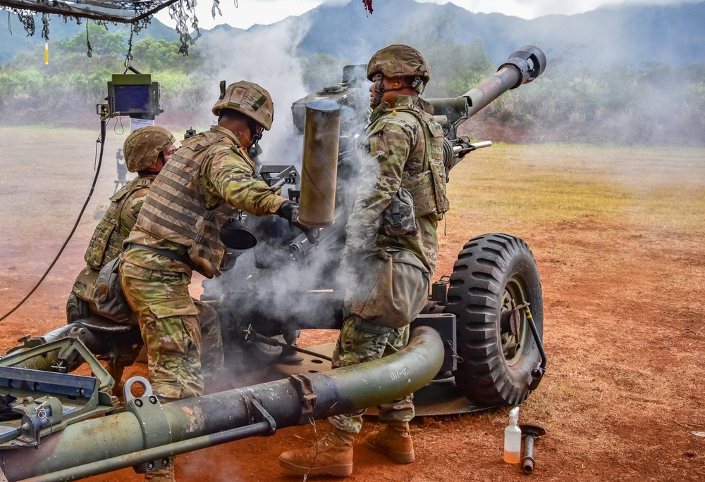 HIARNG King of Battle conduct fire missions