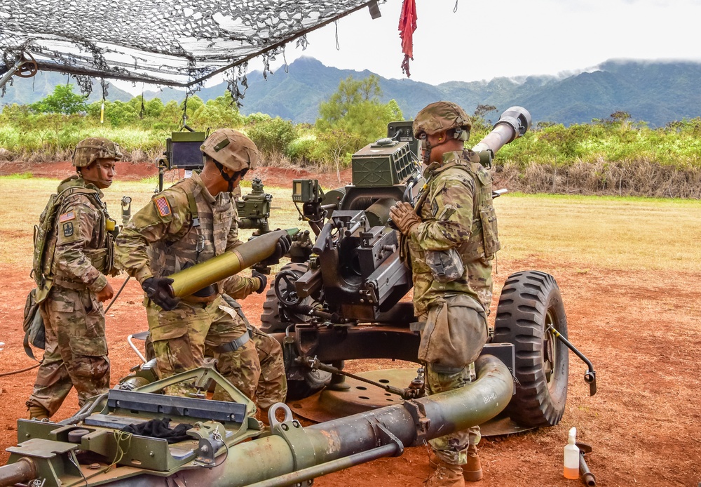 HIARNG King of Battle conduct fire missions