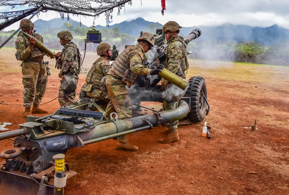 HIARNG King of Battle conduct fire missions