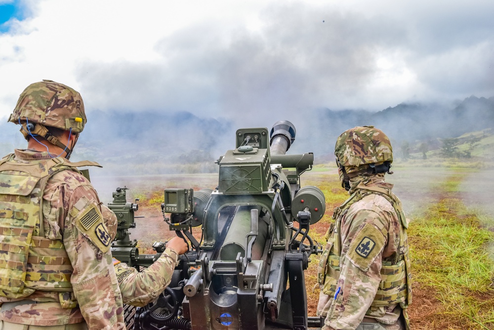 HIARNG King of Battle conduct fire missions