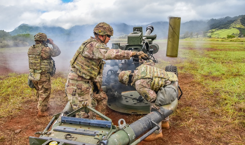 HIARNG King of Battle conduct fire missions
