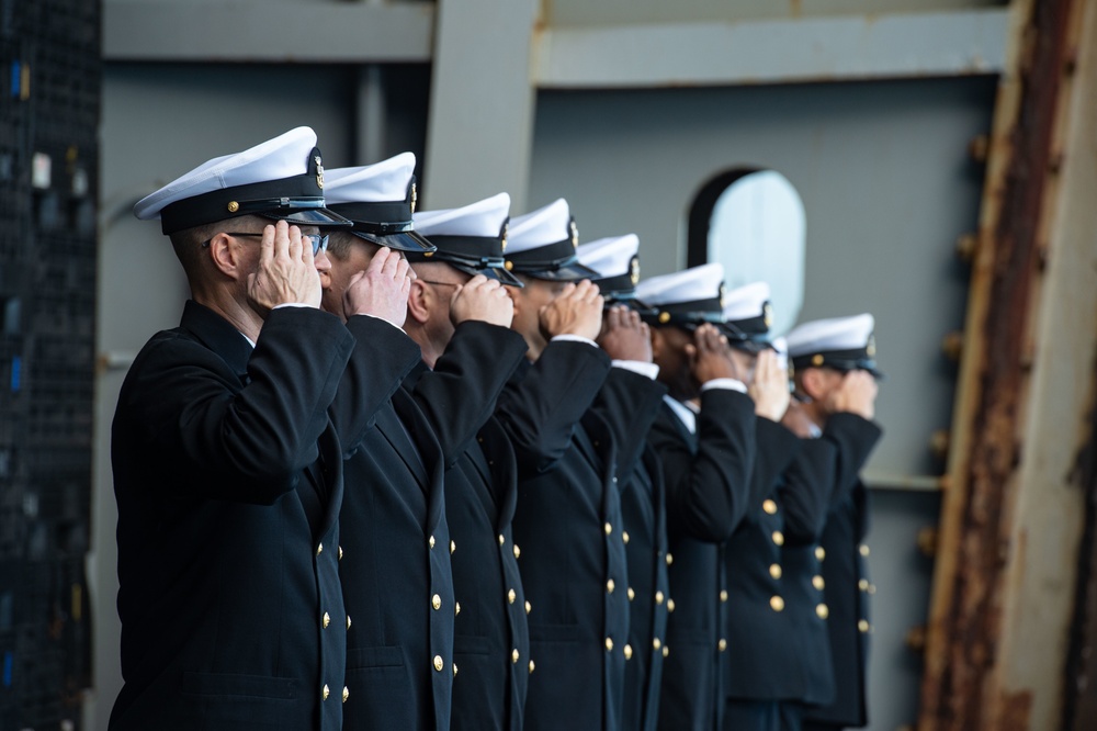 The Harry S. Truman Carrier Strike Group is on a scheduled deployment in the U.S. Sixth Fleet area of operations in support of naval operations to maintain maritime stability and security.