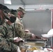 Task Force Pickett Leadership Serves Christmas Dinner