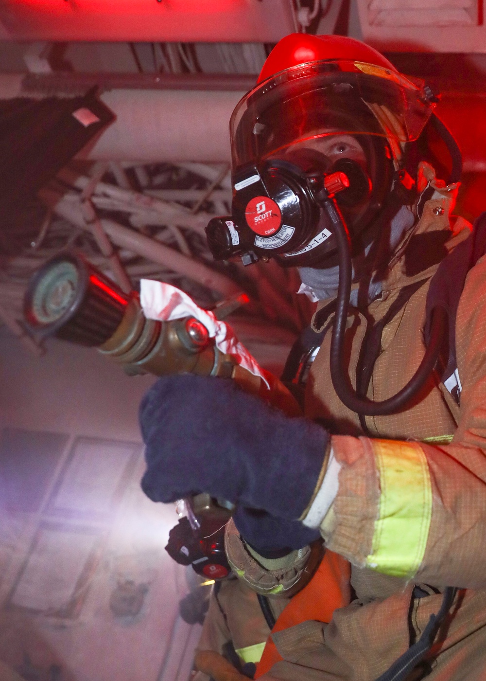 Damage Control Drill on Benfold
