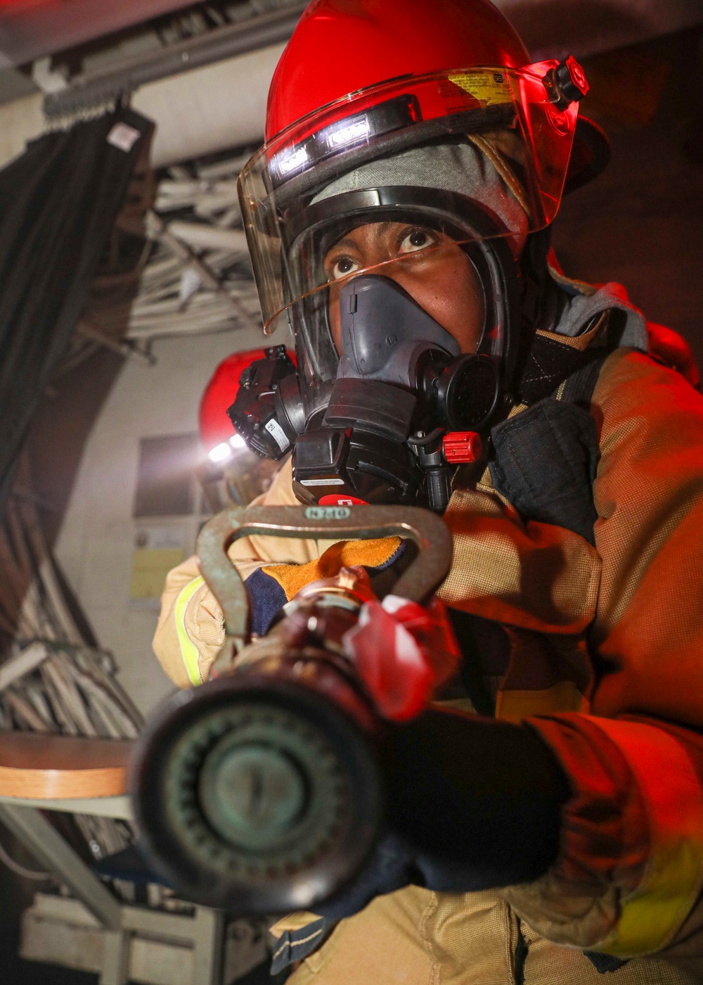 Damage Control Drill on Benfold
