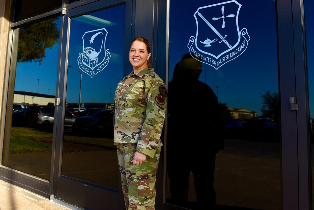 Chief Master Sgt. Julia Bruner becomes first Sheppard NCOA commandant