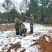 Marines practice building Arctic tent as part of CWOC Class 22-01 training