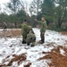 Marines practice building Arctic tent as part of CWOC Class 22-01 training