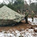 Marines practice building Arctic tent as part of CWOC Class 22-01 training