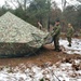 Marines practice building Arctic tent as part of CWOC Class 22-01 training