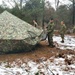 Marines practice building Arctic tent as part of CWOC Class 22-01 training