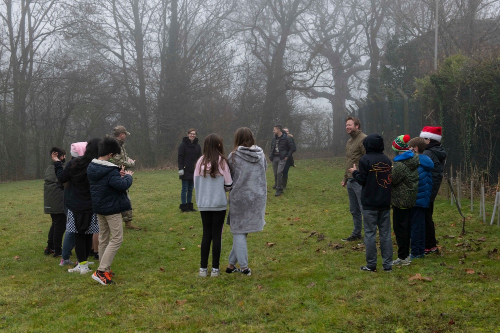 Alconbury students plant trees