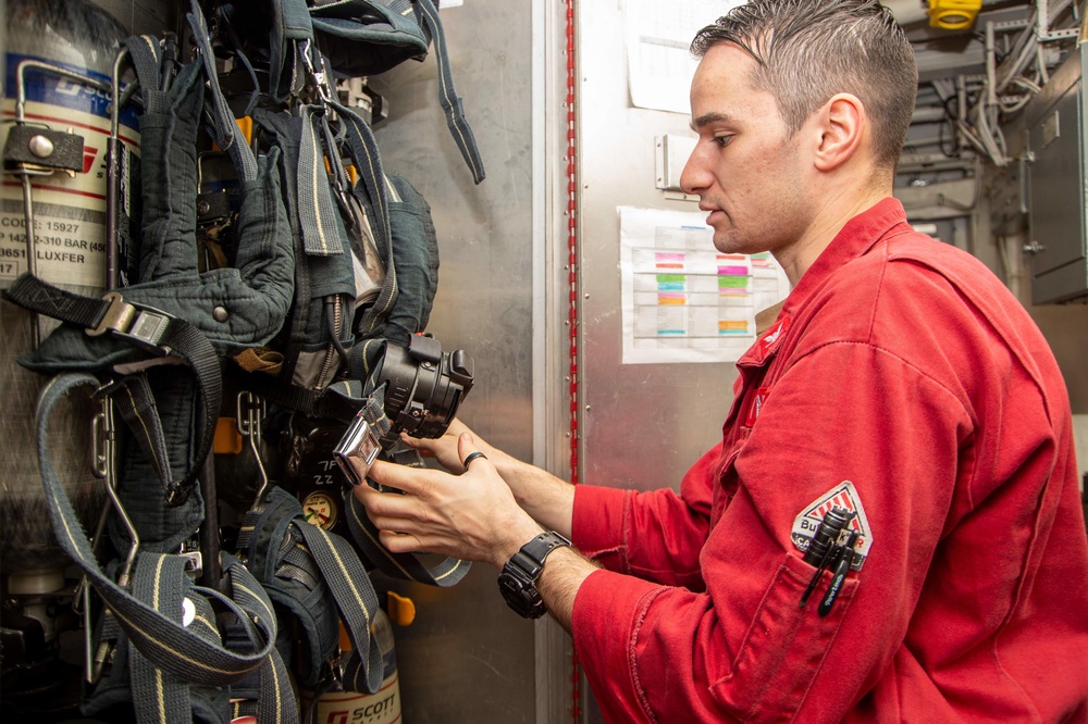 The Harry S. Truman Carrier Strike Group is on a scheduled deployment in the U.S. Sixth Fleet area of operations in support of naval operations to maintain maritime stability and security.