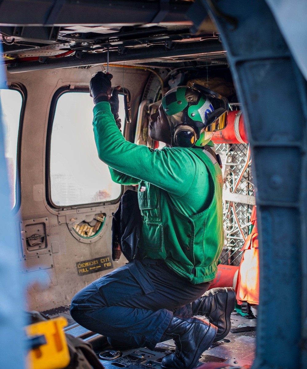 The Harry S. Truman Carrier Strike Group is on a scheduled deployment in the U.S. Sixth Fleet area of operations in support of naval operations to maintain maritime stability and security.