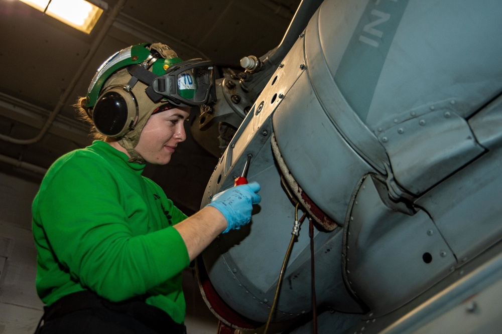 The Harry S. Truman Carrier Strike Group is on a scheduled deployment in the U.S. Sixth Fleet area of operations in support of naval operations to maintain maritime stability and security.