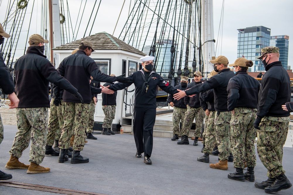 USS Constitution Sailors bids farewell