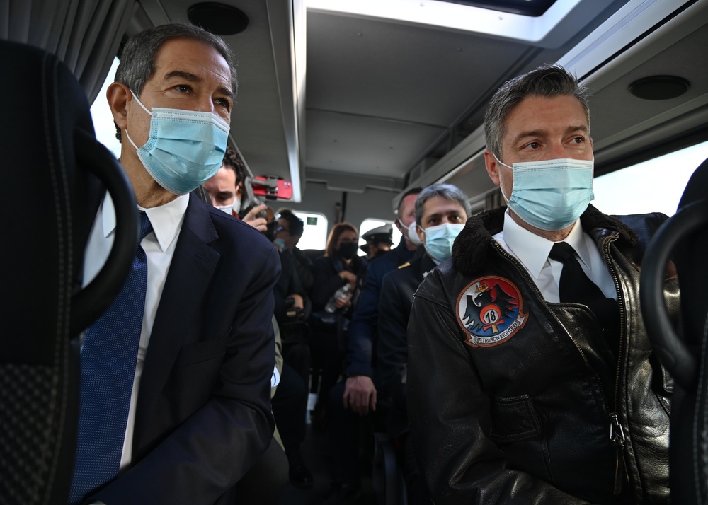 President of the Region of Sicily Visits Naval Air Station Sigonella