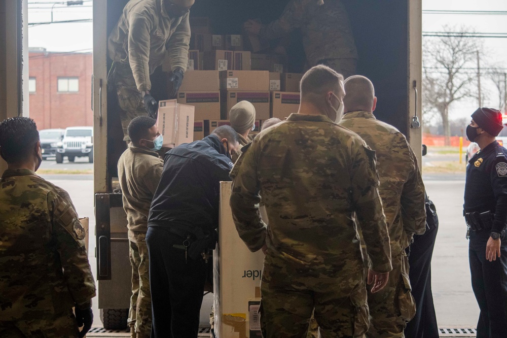 CBP and NYPD toy donation drive for Afghan children