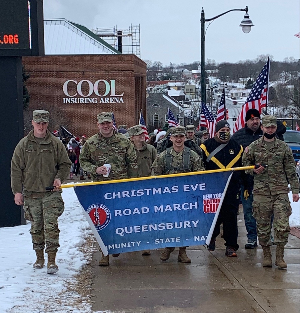 NY National Guard Troops Support Christmas Eve Road March