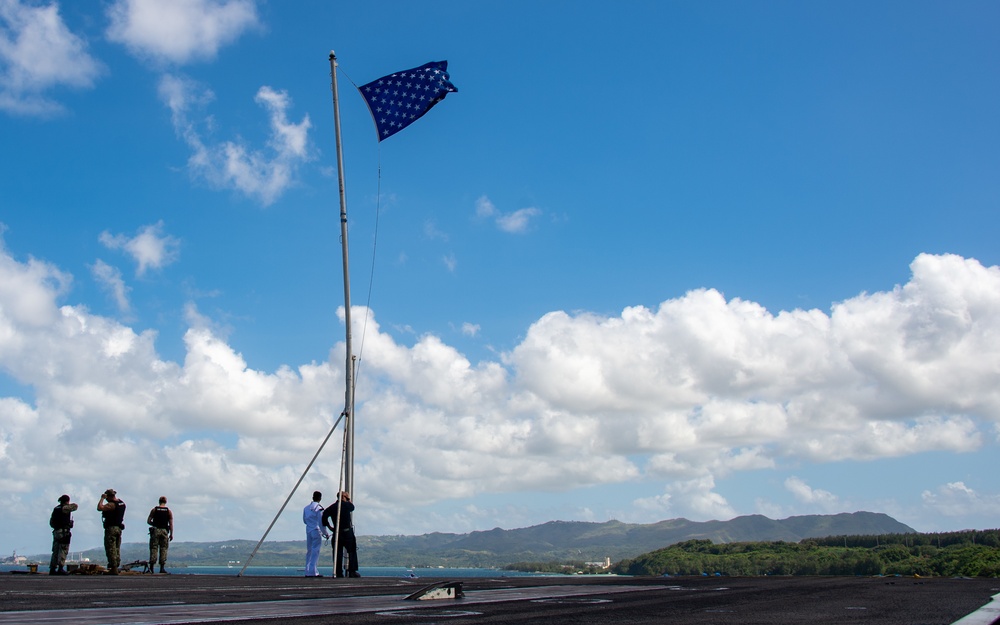 USS Carl Vinson (CVN 70) Departs Guam