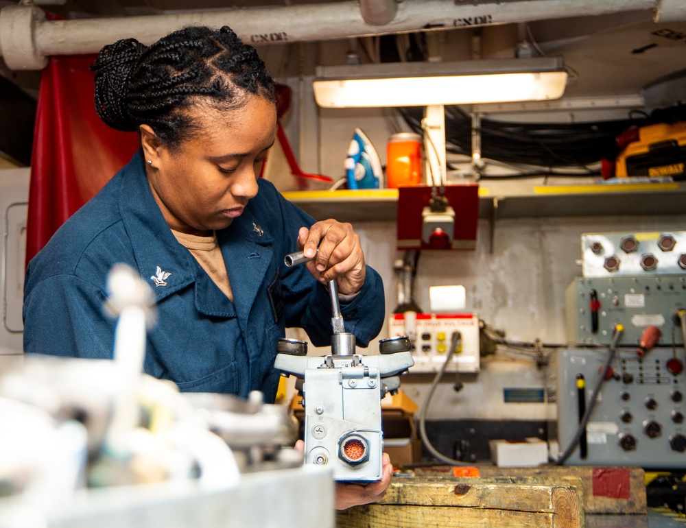 The Harry S. Truman Carrier Strike Group is on a scheduled deployment in the U.S. Sixth Fleet area of operations in support of naval operations to maintain maritime stability and security.