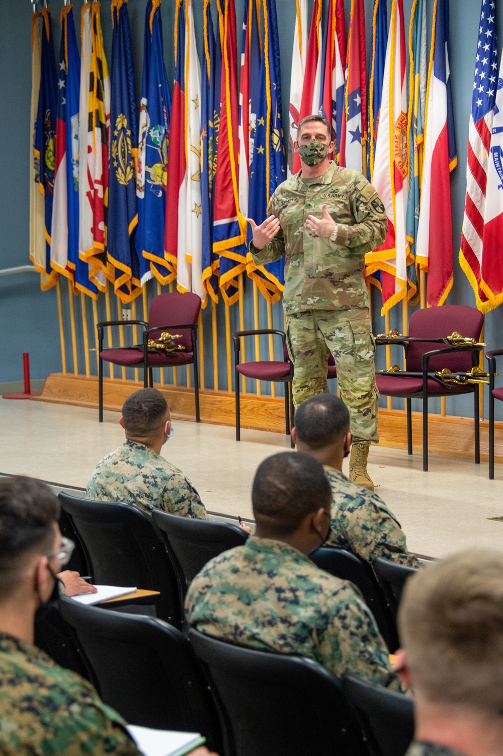 Commanding General Addresses Corporal's Course