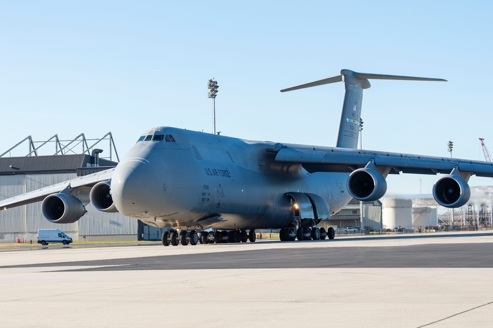 Dover AFB C-5Ms provide rapid global mobility