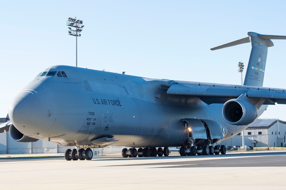 Dover AFB C-5Ms provide rapid global mobility