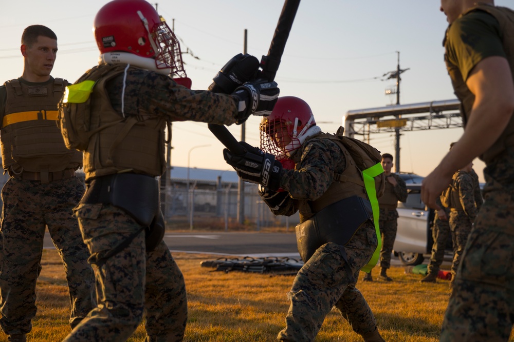 Marines with MAG-12 earn Green Belts