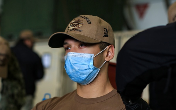 Abraham Lincoln COVID-19 booster shot event